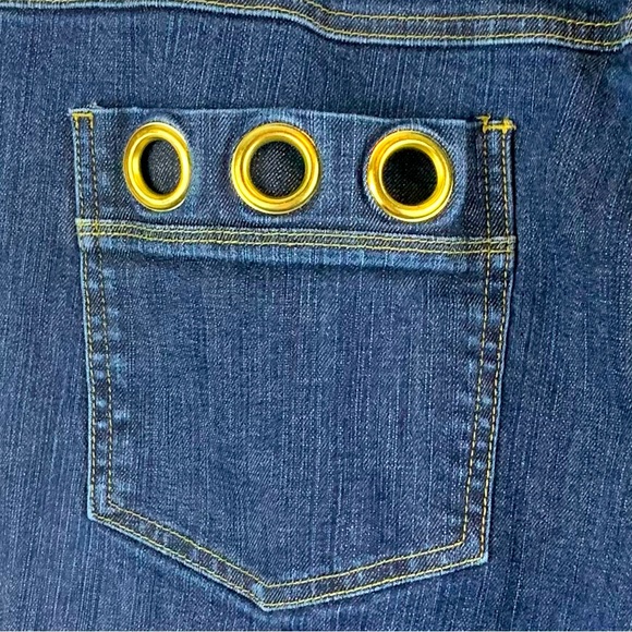 INC Curvy Fit Straight Leg Jeans with Grommet Pocket, Size 22 - Picture 2 of 5